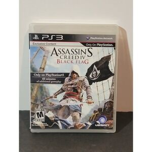 Assassin's Creed IV Black Flag PS3 Game Sony PlayStation 3 Tested Works Complete